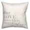 18" Our Love Makes This House A Home Indoor/Outdoor Pillow